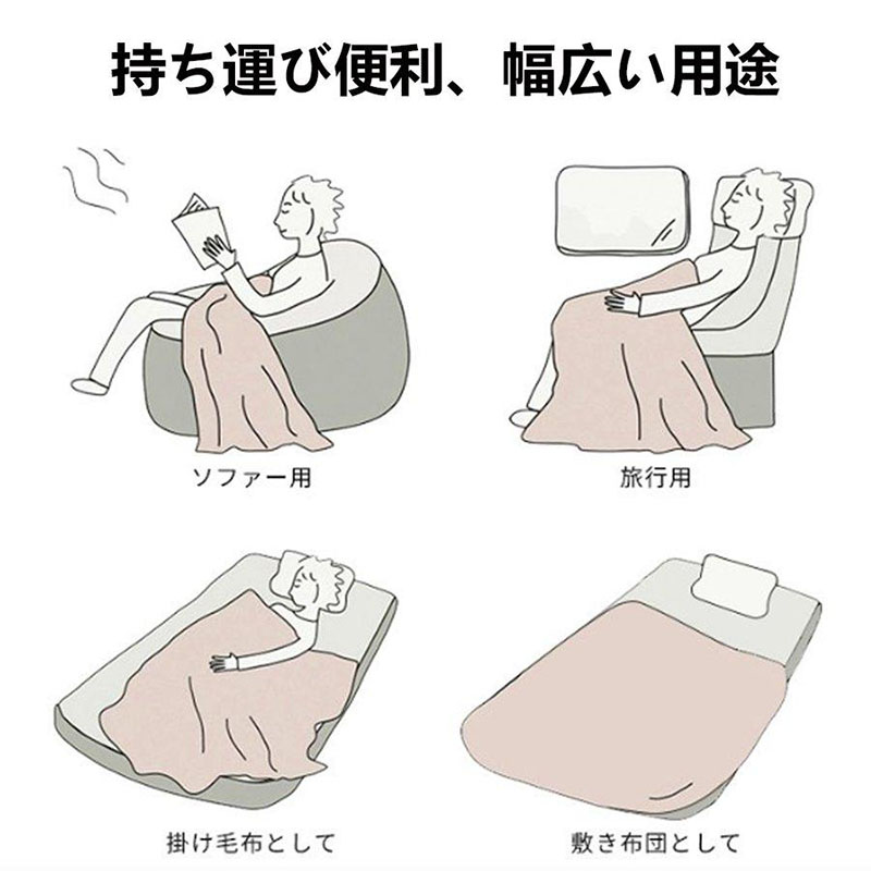 電気毛布 敷毛布 150×85CM 日本製ヒーター 掛け着る両用 8発熱ヒーター オフィス3段階温度調節 ブランケット 電気ひざ掛け毛布 電気ブランケット USB給電 