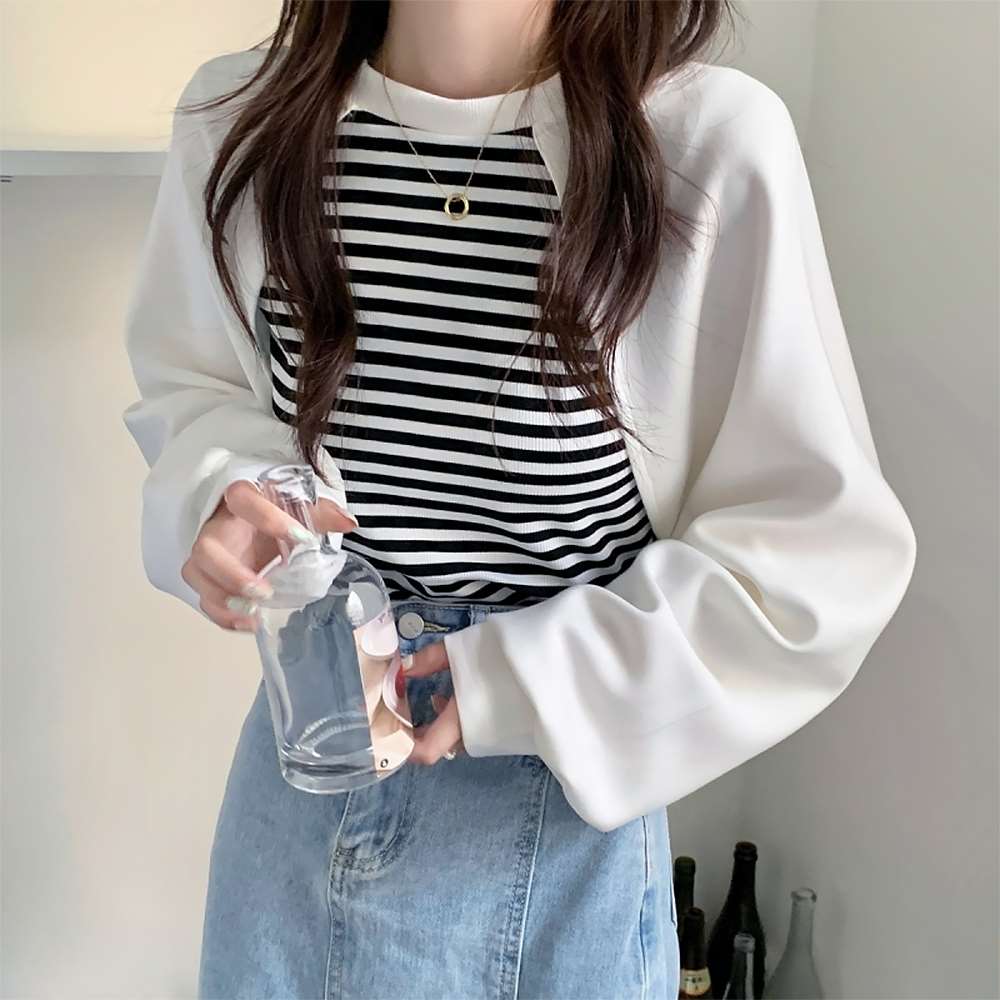 レイヤード スウェット レディース 長袖  