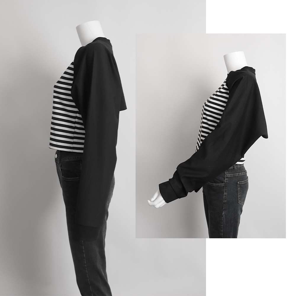 レイヤード スウェット レディース 長袖  