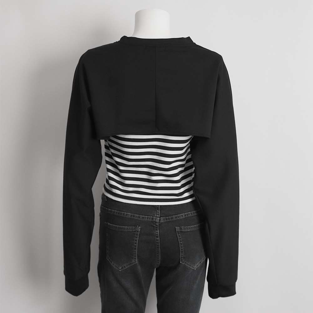 レイヤード スウェット レディース 長袖  