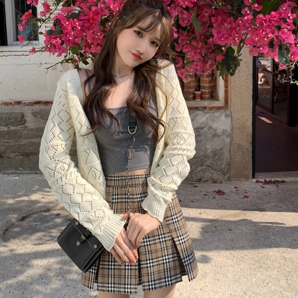 ニットカーディガンキャミソール2点セット  