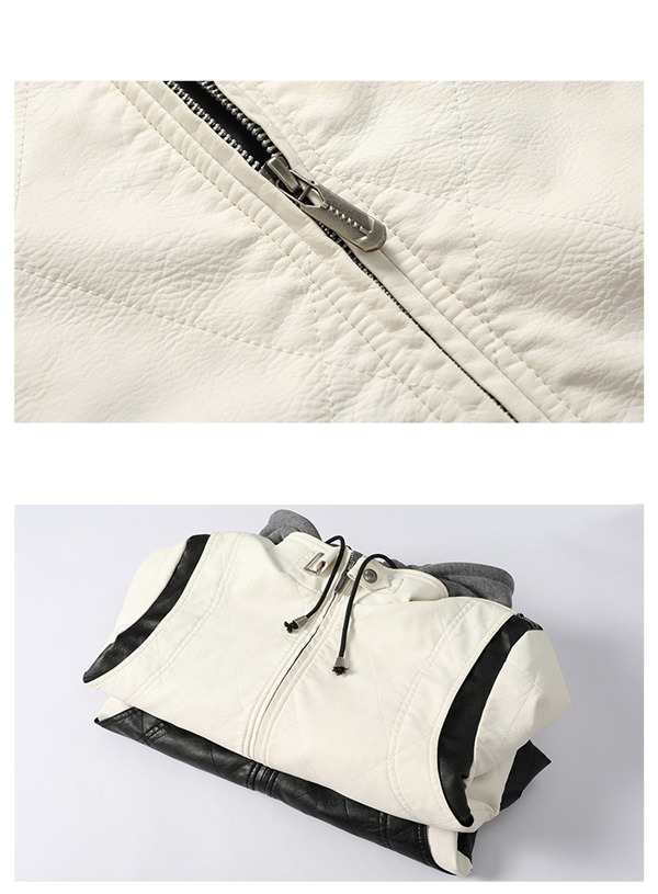 革ジャン メンズ レザージャケット 欧米風 フード付き 大きいサイズ 無地 バイクウエア アウター 紳士 ライダースジャケット カジュアル 