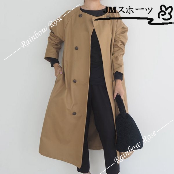 トレンチコート レディース 膝丈 ミディア丈 秋 コート おしゃれ 秋 フート付き 物 春服 ロングコート アウター 冬 