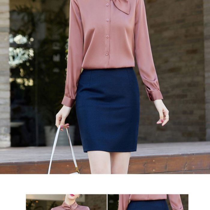 レディース シャツ ママシャツ エレ穏やかな3色選び トップス Vネック 袖 長 カジュアル風 ブラウス 着痩 春夏 きれいめ オシャレ 