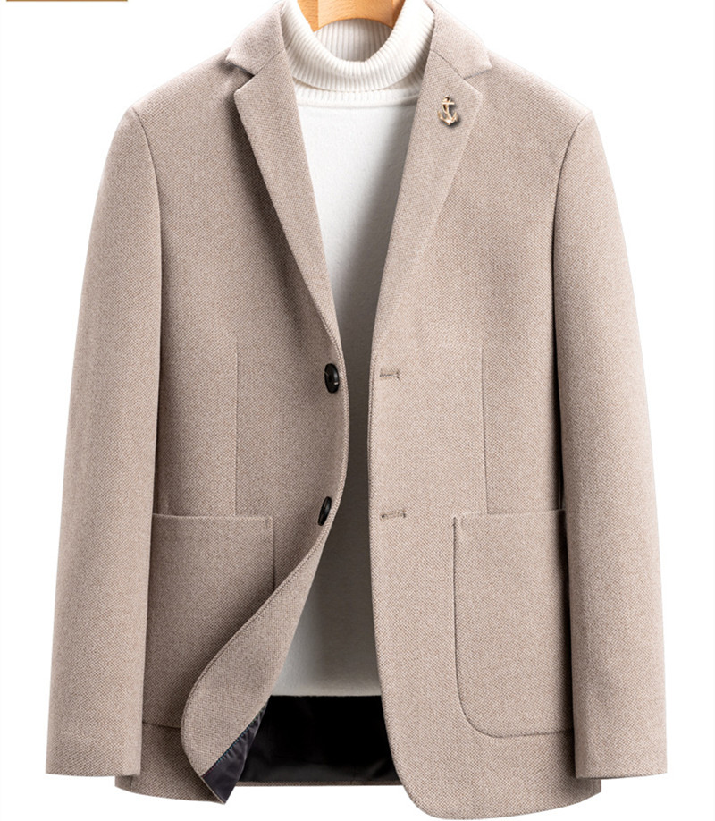 新品 秋服 ジャケット メンズ長袖 秋冬新作メンズウールスーツウールハンサムシングルスーツジャケットビジネス紳士カジュアルスーツ 20代 30代 40代 
