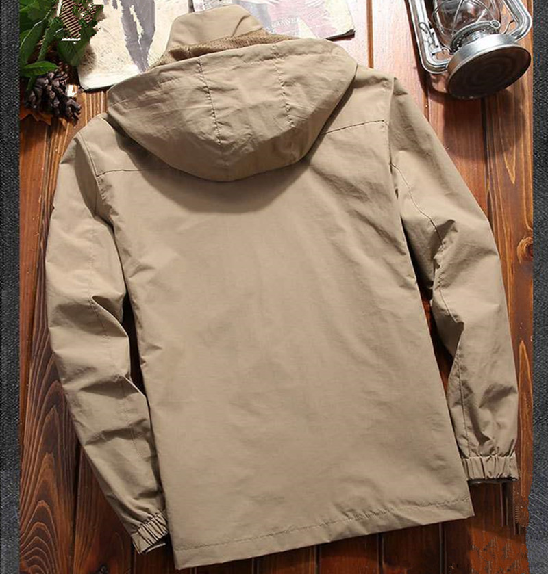 新品 秋服 ジャケット メンズ長袖 メンズ ジャケット ジャケット 撥水 アウトドアウエア フード付き ミリタリージャケット 大きいサイズ メンズ フード脱着可 