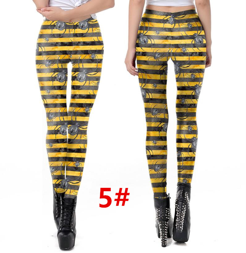 ハロウィンヨガパンツ ヒップアップ トレーニング フィットネス エアロビクス ズボン エアロビクスウェア ダンス衣装 美脚 ズボン ランニングウェア 