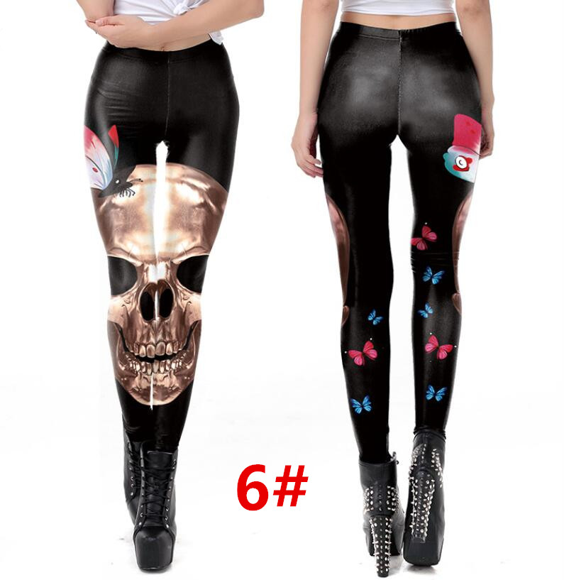 ハロウィンヨガパンツ ヒップアップ トレーニング フィットネス エアロビクス ズボン エアロビクスウェア ダンス衣装 美脚 ズボン ランニングウェア 