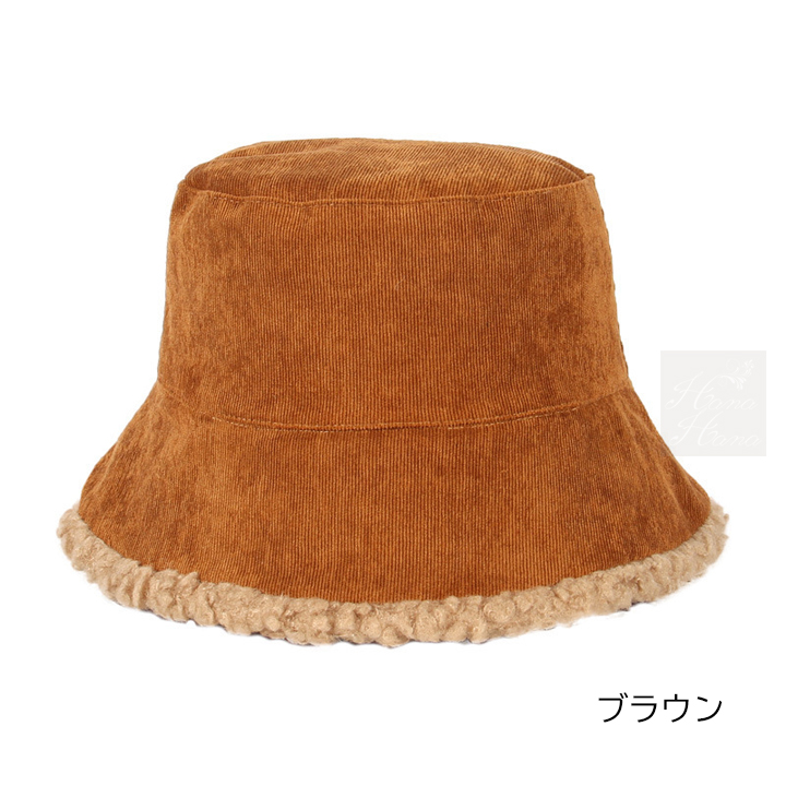 バケットハット リバーシブル ハット ボア 帽子 アウトドア 帽子 ラインバケットハット ハット 日よけ 秋冬。送料無料 折りたたみ 