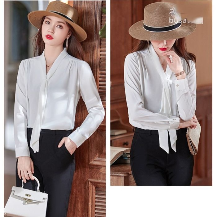 レディース シャツ トップス Vネック カッコイイブラウス 春夏 きれいめ オシャレ 着痩 カジュアル風 