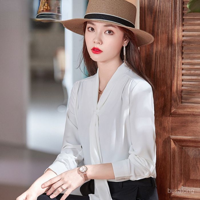 レディース シャツ トップス Vネック カッコイイブラウス 春夏 きれいめ オシャレ 着痩 カジュアル風 