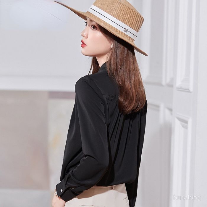 レディース シャツ トップス Vネック カッコイイブラウス 春夏 きれいめ オシャレ 着痩 カジュアル風 