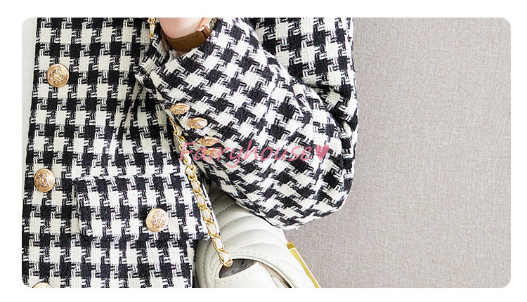 ツイードジャケット レディース 40代 長袖ノーカラージャケット 千鳥格子ショット丈ツイードコート 春コートアウター 秋服 入学式 卒業式 大人韓国風 通勤OL 