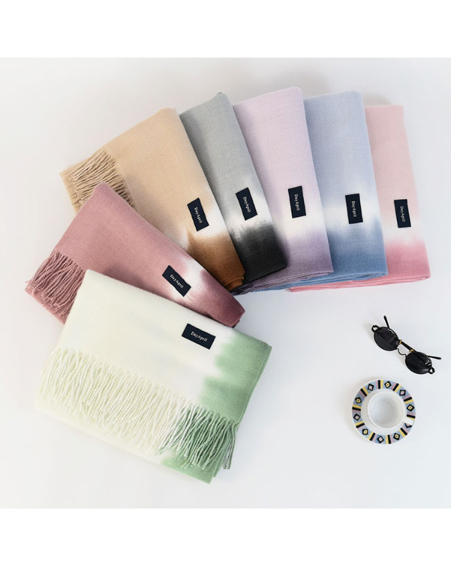 送料無料 グラデーションマフラー 200CM×70CM レディース ストール 冬マフラー 暖かい フリンジ付き 大判マフラー グラデーション ニットマフラー 