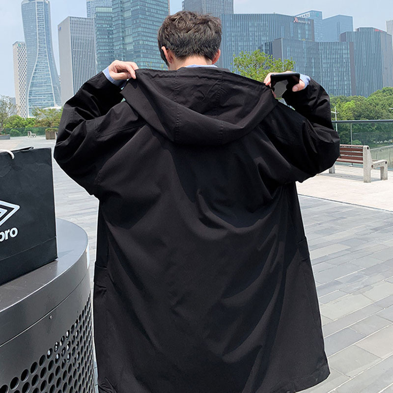 トレンチコート メンズ ロング丈ジャケット 無地 コート 春秋服 カッコイイ韓国風ライトアウター ビジネスコート 通勤 薄手 ゆったりアウター 