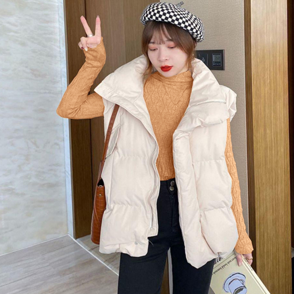 ニットトップス 秋冬プチハイネック 長袖 。可  