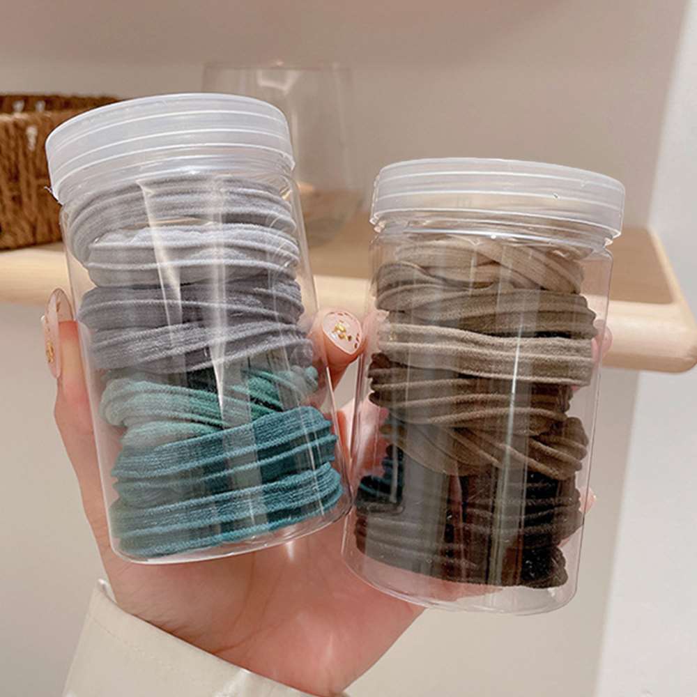 ヘアゴム 8本セット 無地 リング  