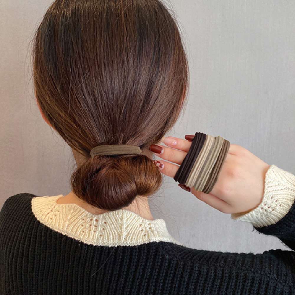 ヘアゴム 8本セット 無地 リング  