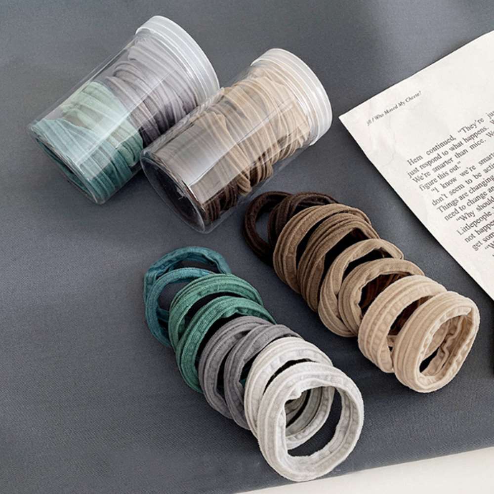 ヘアゴム 8本セット 無地 リング  