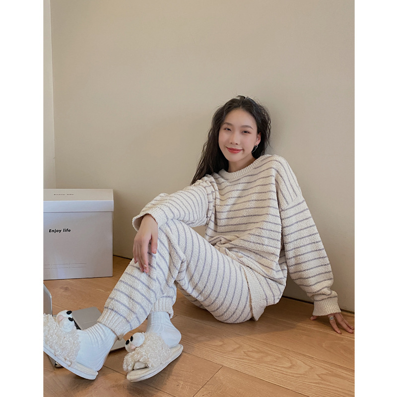 パジャマ レディース もこもこ ルームウェア 上下セット 秋冬 ママ レディース ポイント消化 マタニティ 部屋着 