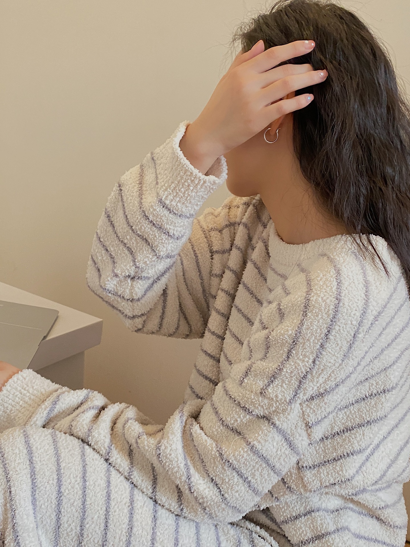 パジャマ レディース もこもこ ルームウェア 上下セット 秋冬 ママ レディース ポイント消化 マタニティ 部屋着 