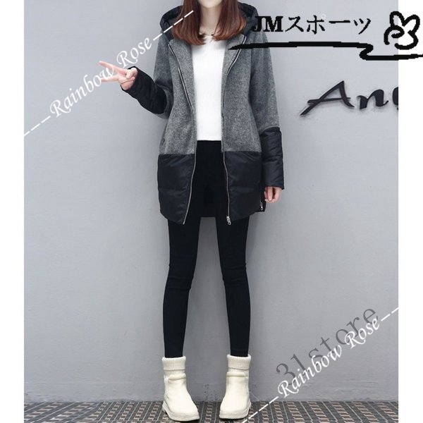 コート チェスターコート レディース ラシャコート ミドル丈 冬アウター フード ジャケット おしゃれ 20代 40代 ミディアム 30代 切替 