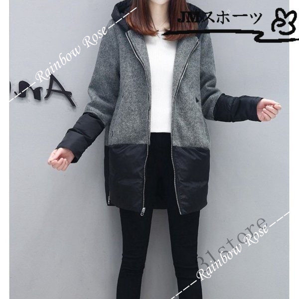 コート チェスターコート レディース ラシャコート ミドル丈 冬アウター フード ジャケット おしゃれ 20代 40代 ミディアム 30代 切替 