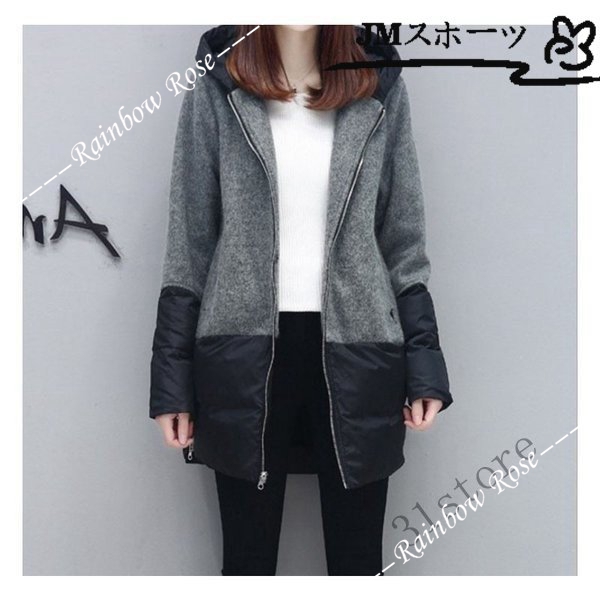 コート チェスターコート レディース ラシャコート ミドル丈 冬アウター フード ジャケット おしゃれ 20代 40代 ミディアム 30代 切替 