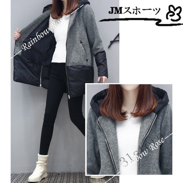 コート チェスターコート レディース ラシャコート ミドル丈 冬アウター フード ジャケット おしゃれ 20代 40代 ミディアム 30代 切替 