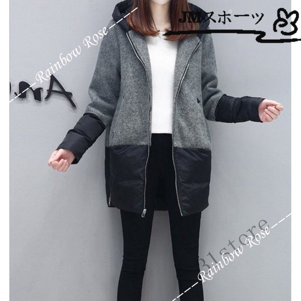 コート チェスターコート レディース ラシャコート ミドル丈 冬アウター フード ジャケット おしゃれ 20代 40代 ミディアム 30代 切替 