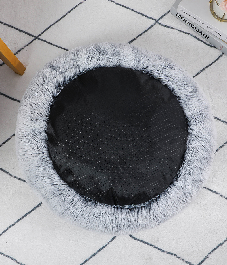 ふわもこラウンドベッド ペットベッド 小型犬 猫用 寝心地バツグン 柔らかい クッション 丸型 ペットソファ ふかふか あったか もこもこ 洗える 