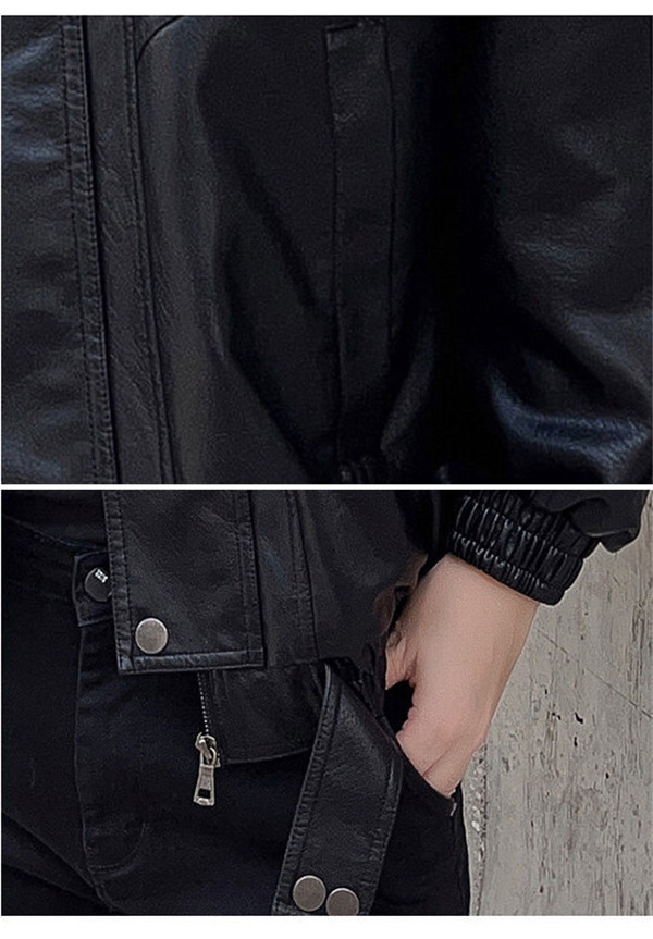 ライダースジャケット メンズ レザージャケット バイク用 革ジャン 折襟 秋冬服 裏起毛 あたたっか 保温 無地 ジップアップ 暖かいコート 