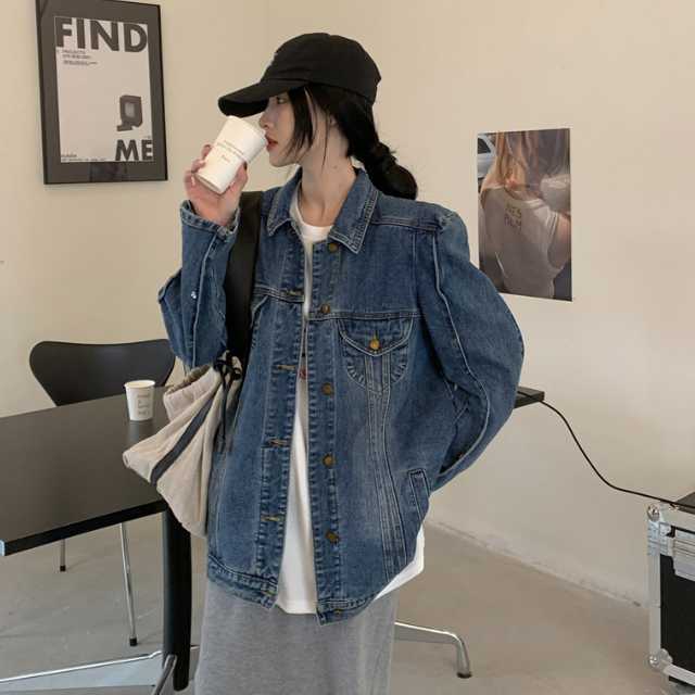 アウター デニム ジャケット デニムジャケット ジャカードデニム レディース 羽織 ミディアムジャケット 襟付き 長袖 キレセク ライトアウター 