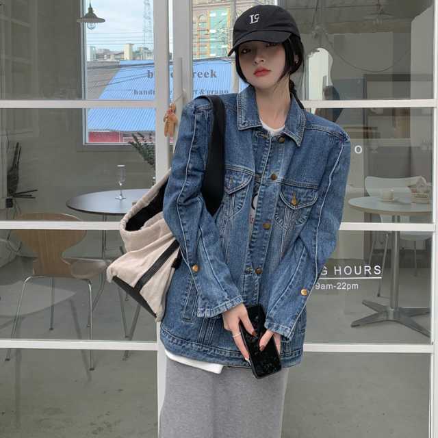 アウター デニム ジャケット デニムジャケット ジャカードデニム レディース 羽織 ミディアムジャケット 襟付き 長袖 キレセク ライトアウター 