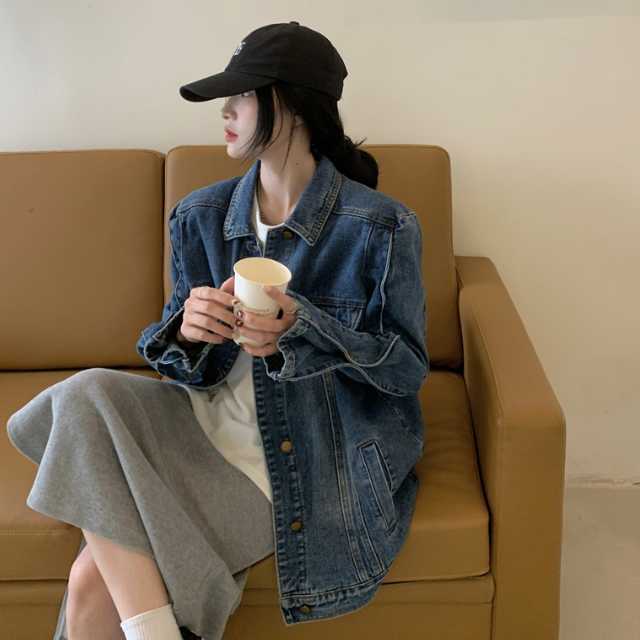 アウター デニム ジャケット デニムジャケット ジャカードデニム レディース 羽織 ミディアムジャケット 襟付き 長袖 キレセク ライトアウター 