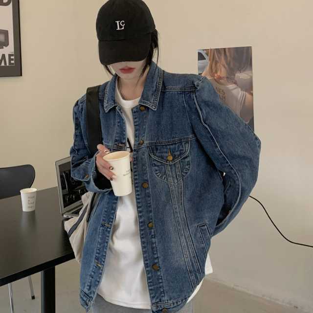 アウター デニム ジャケット デニムジャケット ジャカードデニム レディース 羽織 ミディアムジャケット 襟付き 長袖 キレセク ライトアウター 