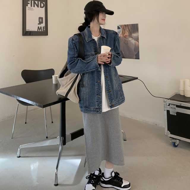 アウター デニム ジャケット デニムジャケット ジャカードデニム レディース 羽織 ミディアムジャケット 襟付き 長袖 キレセク ライトアウター 