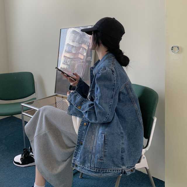 アウター デニム ジャケット デニムジャケット ジャカードデニム レディース 羽織 ミディアムジャケット 襟付き 長袖 キレセク ライトアウター 