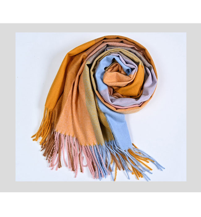 送料無料 マフラー 冬 大判 レディース ストール メンズ 肩掛け 襟巻き チェックマフラー ニットマフラー チェック柄 冬マフラー 暖かい 厚手 色切り替え 