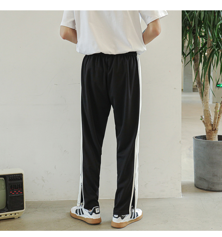 ファスナースリット ラインパンツ 韓国 ストリート HIPHOP 原宿系 K-POP ダンス レディース 衣装 