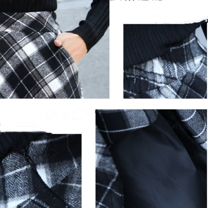 スカート レディース Aライン 厚手 ロング スカート ロング丈 チェック柄 大きいサイズ 冬 フレアスカート きれいめ カジュアル 秋 暖かい レディース 