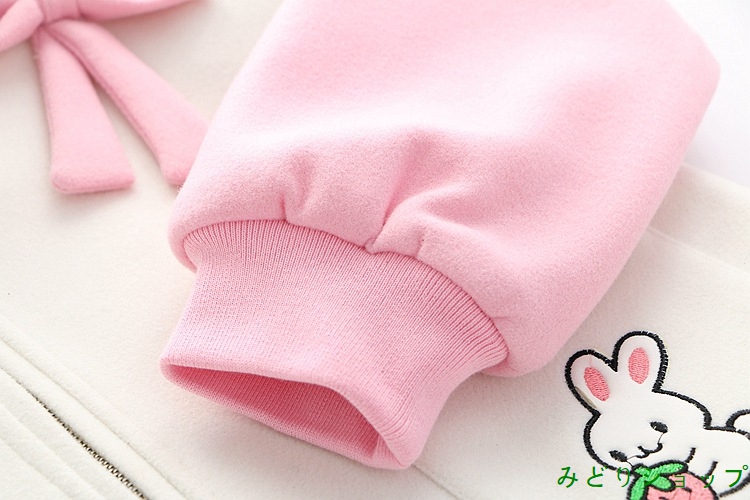 アウター コート ショート ウサギちゃん いちご 苺 レディース 森ガール 長袖 