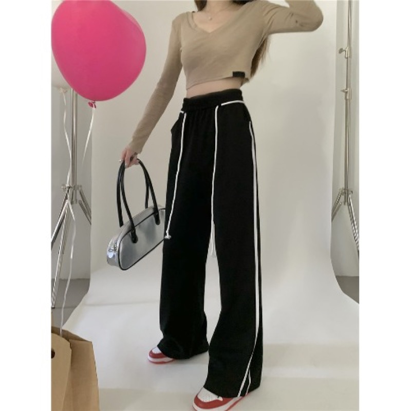 ラインパンツ 韓国 ストリート HIPHOP 原宿系 K-POP ダンス 衣装 レディース 