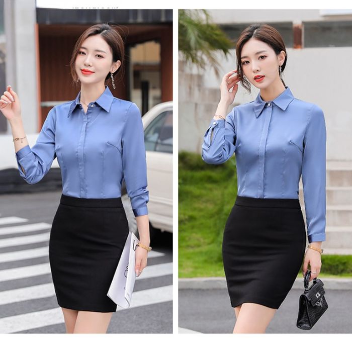 レディースシャツブラウス 6色選び オフェス服 面接 フォーマルシャツ仕事ビジネスOL スーツシャツ 春夏 