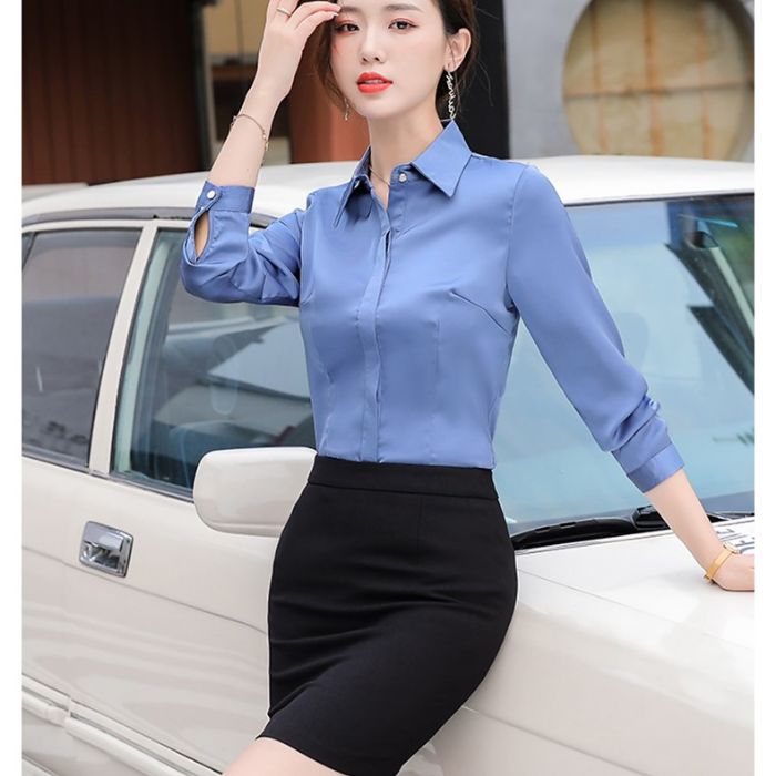 レディースシャツブラウス 6色選び オフェス服 面接 フォーマルシャツ仕事ビジネスOL スーツシャツ 春夏 