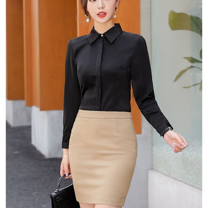 レディースシャツブラウス 6色選び オフェス服 面接 フォーマルシャツ仕事ビジネスOL スーツシャツ 春夏 