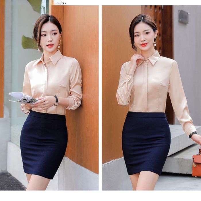 レディースシャツブラウス 6色選び オフェス服 面接 フォーマルシャツ仕事ビジネスOL スーツシャツ 春夏 