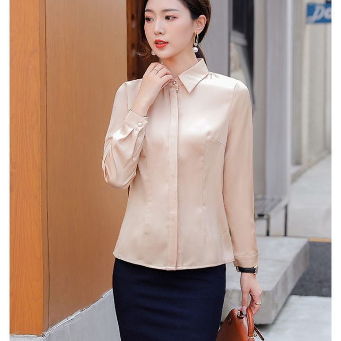 レディースシャツブラウス 6色選び オフェス服 面接 フォーマルシャツ仕事ビジネスOL スーツシャツ 春夏 