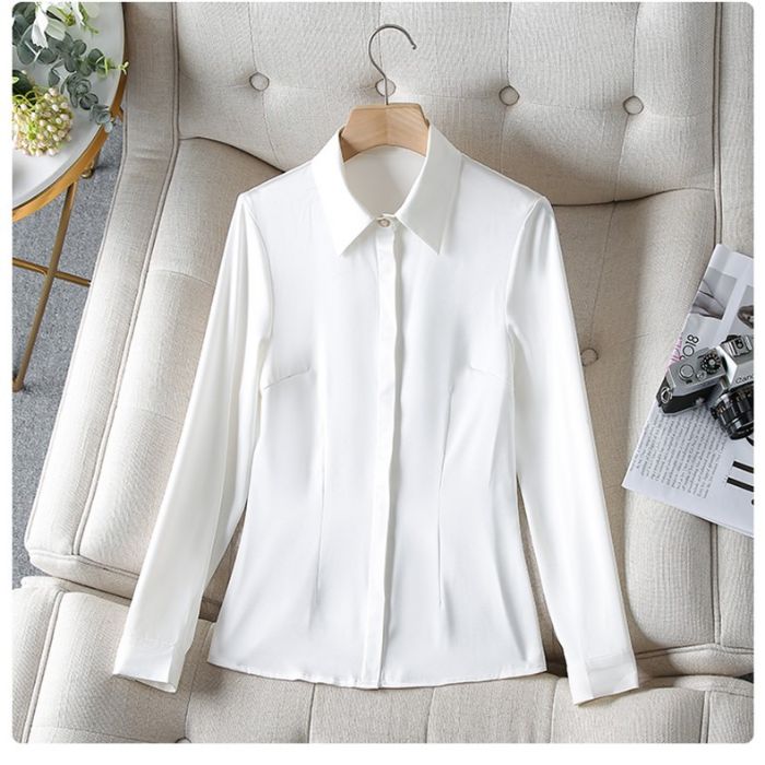 レディースシャツブラウス 6色選び オフェス服 面接 フォーマルシャツ仕事ビジネスOL スーツシャツ 春夏 