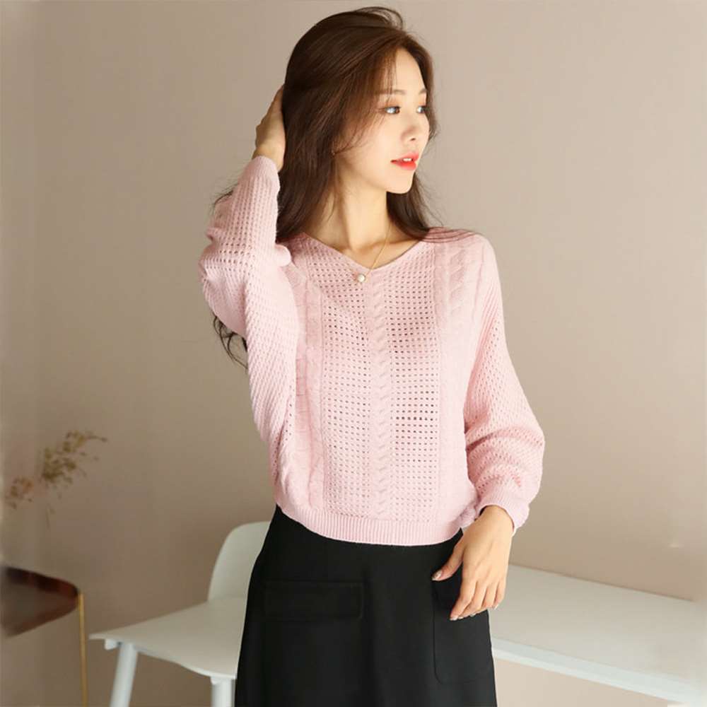 ニット トップス レディース 体型カバー  